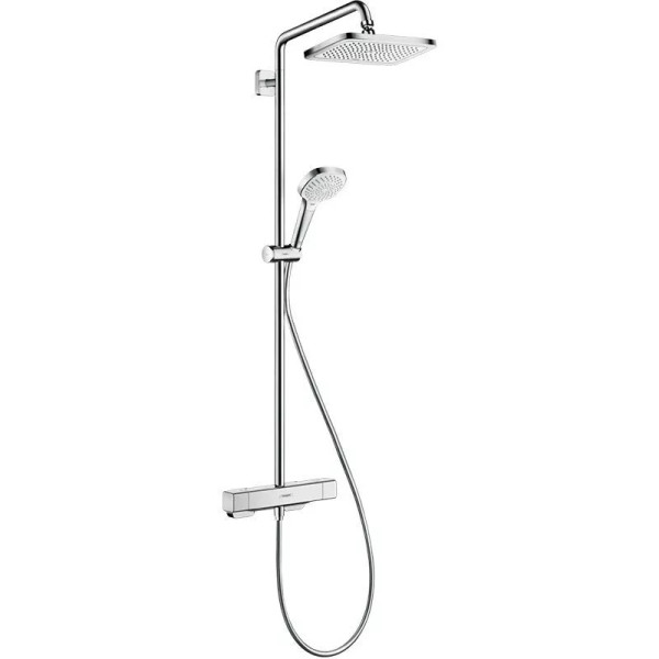 Hansgrohe Croma E Showerpipe 280 1Jet EcoSmart with Thermostat - 27660000